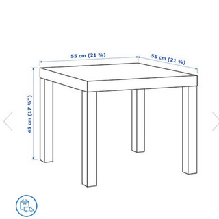 Ikea ラックテーブル　（ダークブラウン）の画像