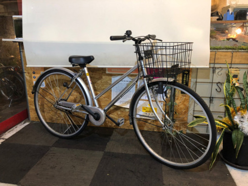 27インチ  シティサイクル　シルバー