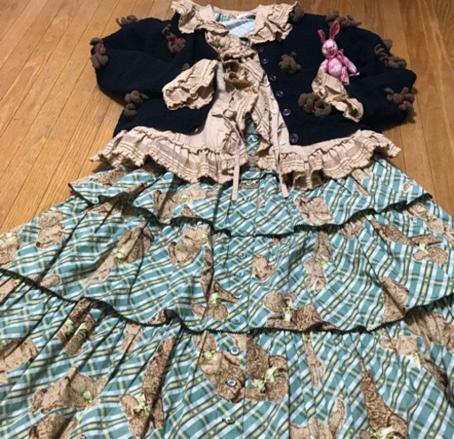 ワンダフルワールド  うさぎちゃんワンピース お値下