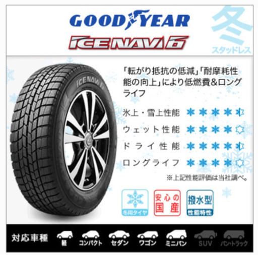 新品未使用スタッドレスタイヤ 4本 155/65R14【2019年製】