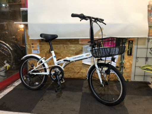 【シボレー】20インチ 折りたたみ自転車　6段変速