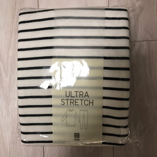 ユニクロ　ウルトラストレッチチュニックセット GIRLS ホワイト110の画像