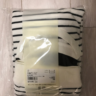 ユニクロ　ウルトラストレッチチュニックセット GIRLS ホワイト110の画像