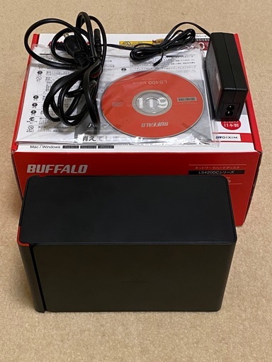 バッファロー BUFFALO　LS420D 4.0TB（WD20EFRX　2台）
