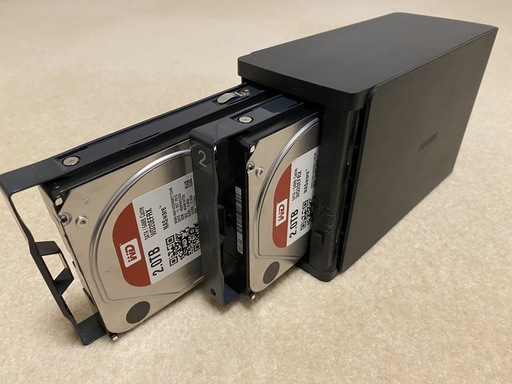 バッファロー BUFFALO　LS420D 4.0TB（WD20EFRX　2台）