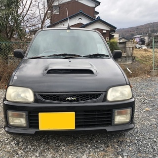 希少車　分割払い応談　ﾐﾗ　TR-XX　アヴァンツァートR　H7年式　MT　黒　車検付　試乗可　11万キロ台の画像