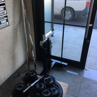 ☆宇都宮市より☆ファイティングロード バーベルブラックタイプ 合...