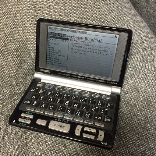 CASIOカシオ 電子辞書 EX-word XD-F6600シルバー×ブラック