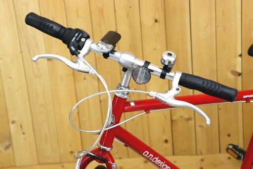 販売終了　　  a.n.design works SPORTIVO エーエヌデザインワークス スポルティーボ レッド 6速 クロスバイク