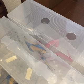 シューズボックス 10個 クリアボックスの画像