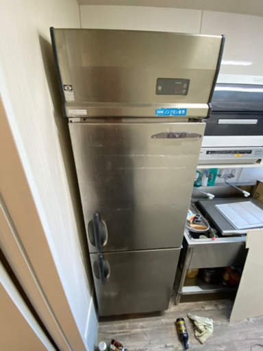 （店舗用）冷蔵庫、冷凍庫、吊り棚　3点セット