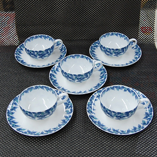 橘吉 紅茶セット 緑樹 5客セット カップ＆ソーサー たち吉 ☆...