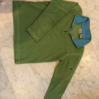 DESCENTEスキーウェア130とLLBeanフリースの画像