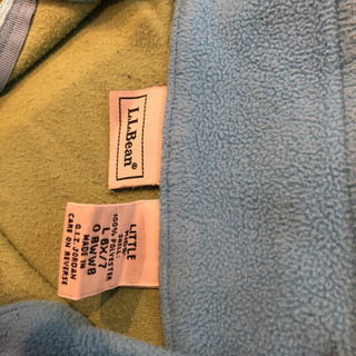 DESCENTEスキーウェア130とLLBeanフリースの画像