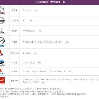 スタッドレスタイヤ・社外13インチアルミホイール【軽カー・コンパクトカー等に】プロフ参照をお願いします。の画像