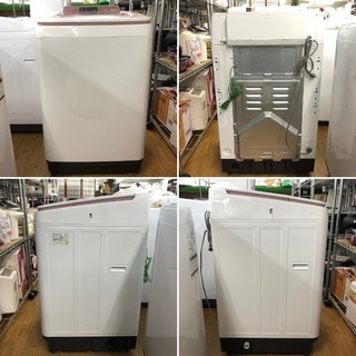 美品【 Panasonic 】パナソニック 洗濯8.0㎏全自動洗濯機 エコナビ搭載