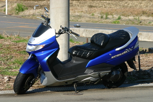 自賠責保険付-埼玉発593-今だから陸送料負担】KAWASAKI エプシロン（SUZUKI スカイウェイブ） 稀少カラー