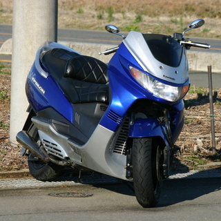 自賠責保険付-埼玉発593-今だから陸送料負担】KAWASAKI エプシロン（SUZUKI スカイウェイブ） 稀少カラーの画像
