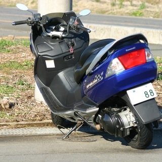 自賠責保険付-埼玉発593-今だから陸送料負担】KAWASAKI エプシロン（SUZUKI スカイウェイブ） 稀少カラーの画像