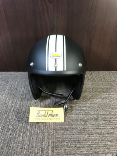 レイト商会 バンブルビー 復刻版 スモールジェットヘルメット マットブラック M/L BBHM-01N