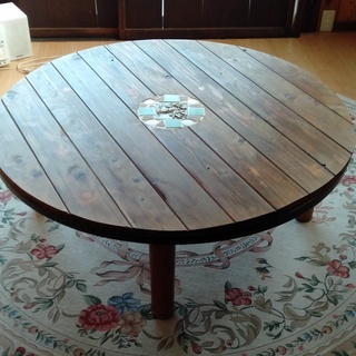 差し上げます　手作り天板の座卓です