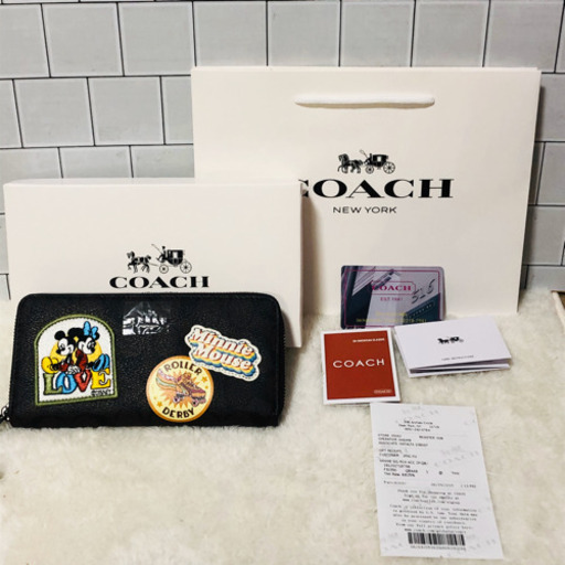 COACH ディズニーコラボ ラウンドファスナー長財布