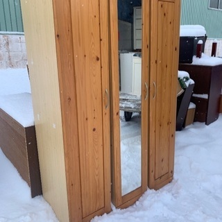 明日明後日に廃材　雪が積もる前に　持ち帰り　洋服ロッカー