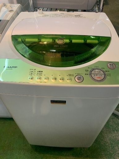 SHARP 5.5キロ　全自動洗濯機　中古　2007年製　ES-BG552