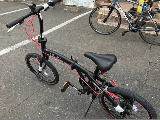 新品！！　WACHSEN　２０インチ　６段変速アルミ折りたたみ自転車　１５，０００円