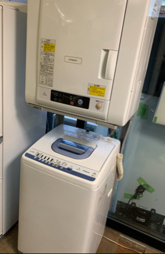 HITACHI 2017年製　洗濯機、乾燥機セット