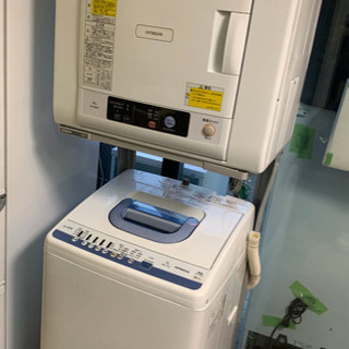 HITACHI 2017年製　洗濯機、乾燥機セット