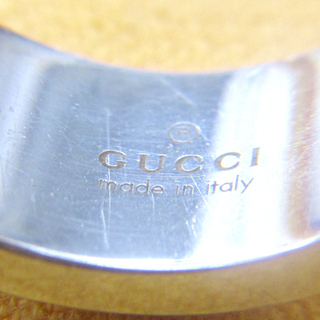 本物 GUCCI グッチ ブランデットＧリング ♯11 シルバー925 札幌市北区の画像