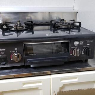 【中古、交渉中】paloma 都市ガス用ガスコンロ　cz-33sb-r