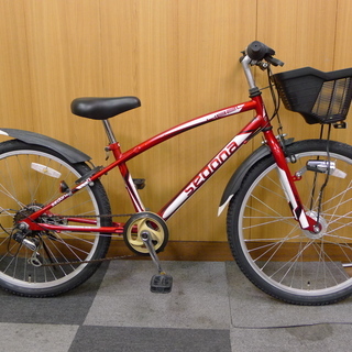 中古24インチ子供用自転車 オートライト 前後タイヤチューブ・サ...