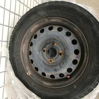 スタッドレスタイヤ　４本まとめて！175-65R14 日産キューブ純正ホイール付き