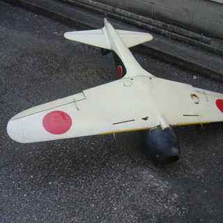 ゼロ戦木製模型元ラジコン大型翼長さ１６０ｃｍの画像