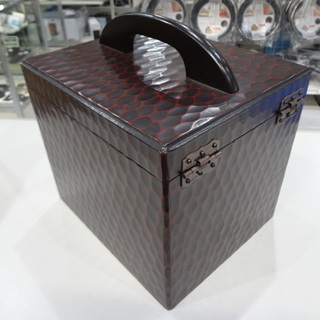 モノ市場 東海店　鎌倉彫　化粧箱　メイクボックス　木彫り　＃130の画像