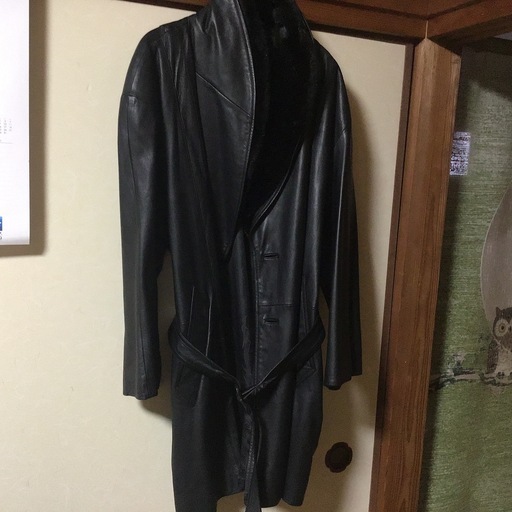 羊の革ロングコート