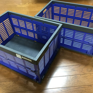 折りたたみコンテナボックス   ２個  
