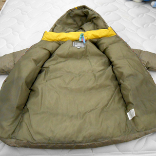 ティンカーベル 130㎝ ダウンジャケット ダウン フェザー カーキ(茶系) 子供コート アウター 子供服 TINKERBELL ☆ 札幌市 清田区 平岡の画像