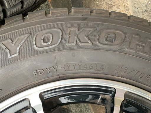デリカD5で履いていたアルミホイール付きスタッドレスタイヤ
