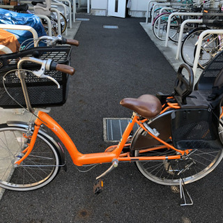 子乗せ自転車　ブリジストン　アンジェリーノ  後ろ純正シート