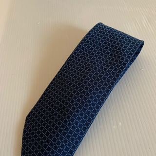エルメス ネクタイ シルク メンズ HERMES 青系