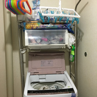 洗濯機上に収納する棚