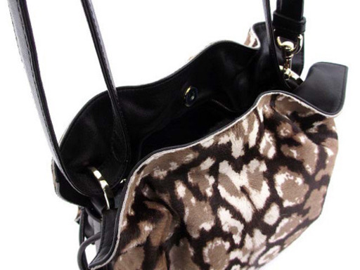 美品 ロエベ LOEWE フラメンコ30 ハラコ×ナッパレザー