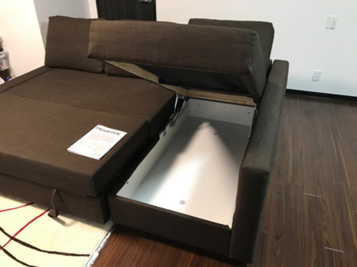 IKEA ソファーベッド　フリーヘーテン　ブラウン　イケア　FRIHETEN