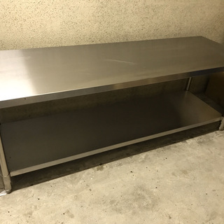 業務用 ステンレス 作業台 幅1800mm×奥行600mm×高さ...