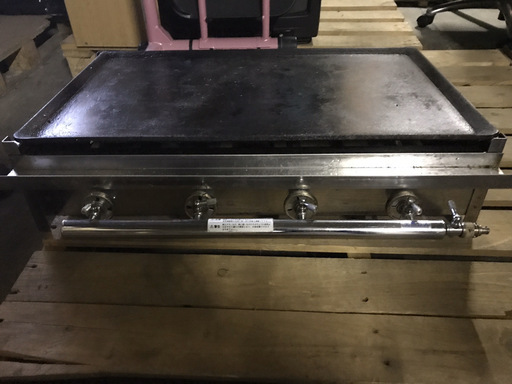 業務用 鉄板焼き器 ガスグリドル 油受け付 天然ガス用 都市ガス お好み焼き 幅77cm×奥行61cm×高さ18cm