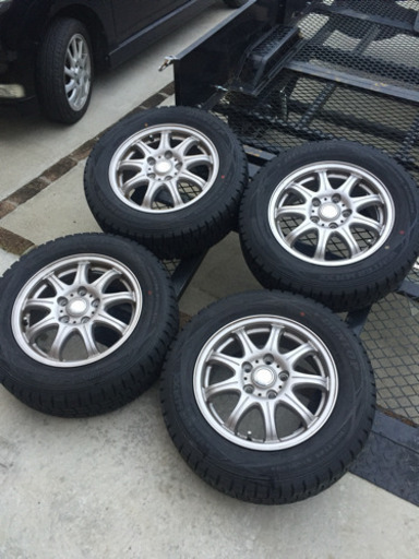 スタッドレスタイヤ ホイール付き 8分山 ステップワゴン