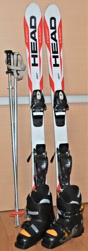 ***HEAD(板　107ｃｍ)　Hart(ブーツ　19～20ｃｍ)　ストック(70ｃｍ)(中古)2***